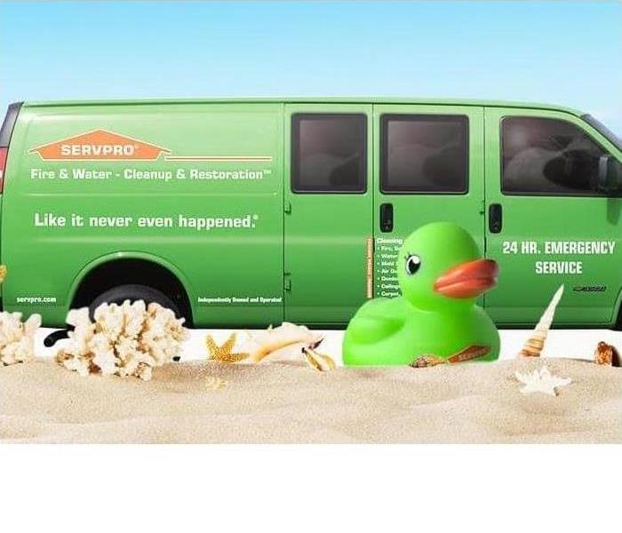 SERVPRO® Green Van And SERVPR® Duck